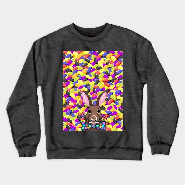 EASTER  Bunny Jelly Beans Crewneck Sweatshirt by SartorisArt1